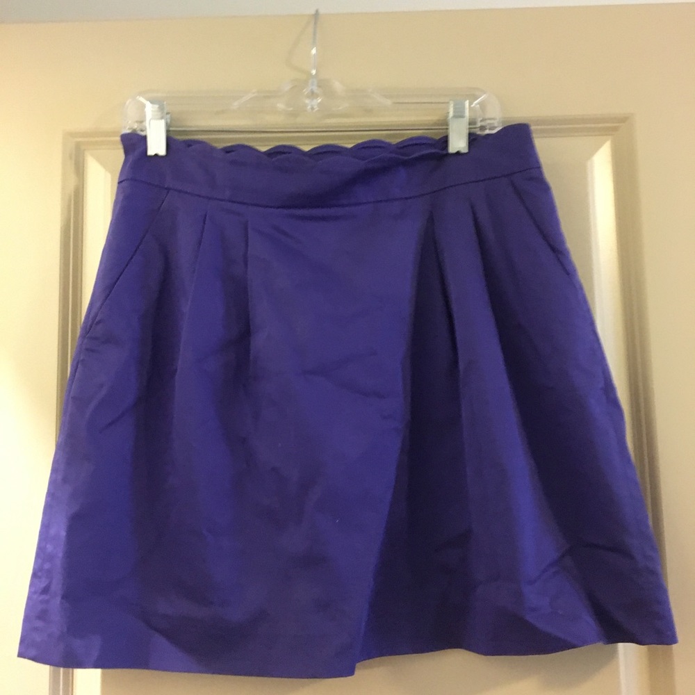Jcrew purple skirt